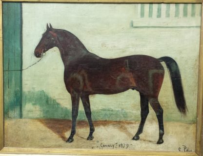 George Paice oil painting racehorse