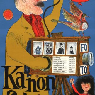 'Kanon Fotografen' - Vintage Danish Theatre Poster, Det lille Theatre c.1970s