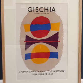 Leon Gischia exhibition poster framed