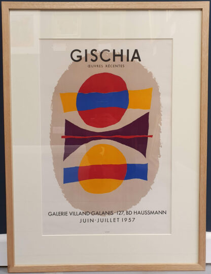 Leon Gischia exhibition poster framed