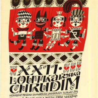 Jan Hlína - Czech Puppet Theatre Poster 'Loutkářská Chrudim'