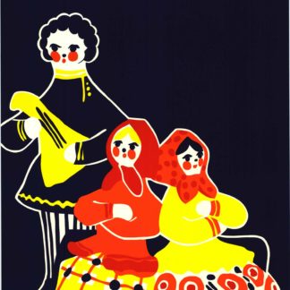 Russian Folk art exhibition poster