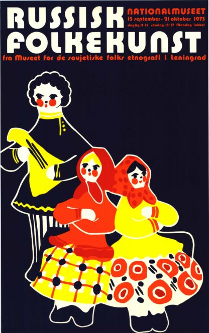 Russian Folk art exhibition poster