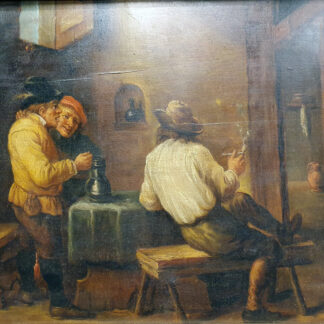 18th Century Dutch School - Figures in a Tavern