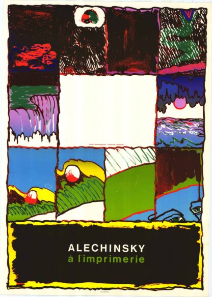 Pierre Alechinsky poster A l’imprimerie
