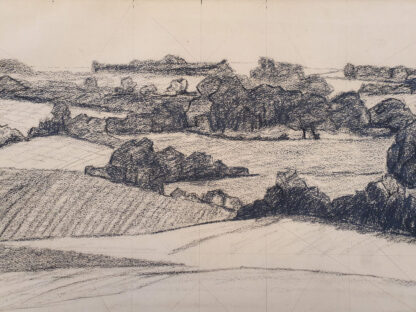 Robert Bevan landscape drawing