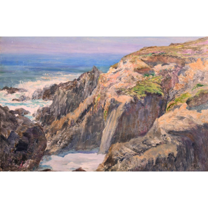 Edwarde Steel Harper painting of Mortehoe