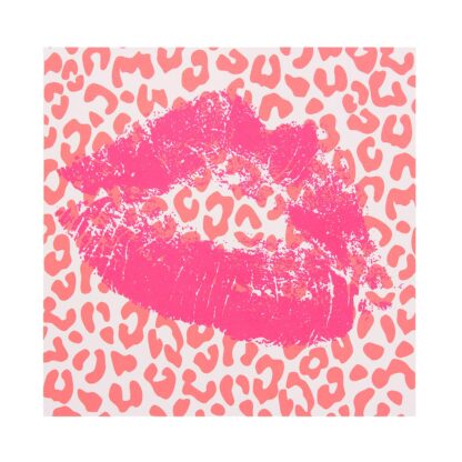 Sara Pope - 'Kiss Pink with Leopard' Screenprint