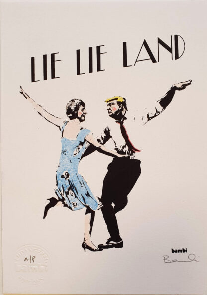 Bambi Lie Lie Land screenprint