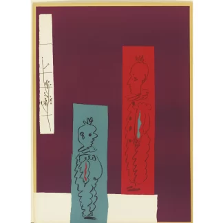 Pablo Picasso (1881-1973) - 'Deux Clowns', lithograph in colours, circa 1954.