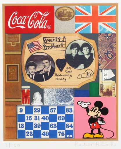 Sir Peter Blake RA (b.1932) - 'Wooden Puzzle Series: Everly Brothers', screenprint, 2013.