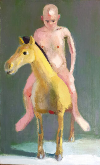 Charles Williams PRWS, NEA (b.1965) - 'Horse and Rider V4', oil on canvas.