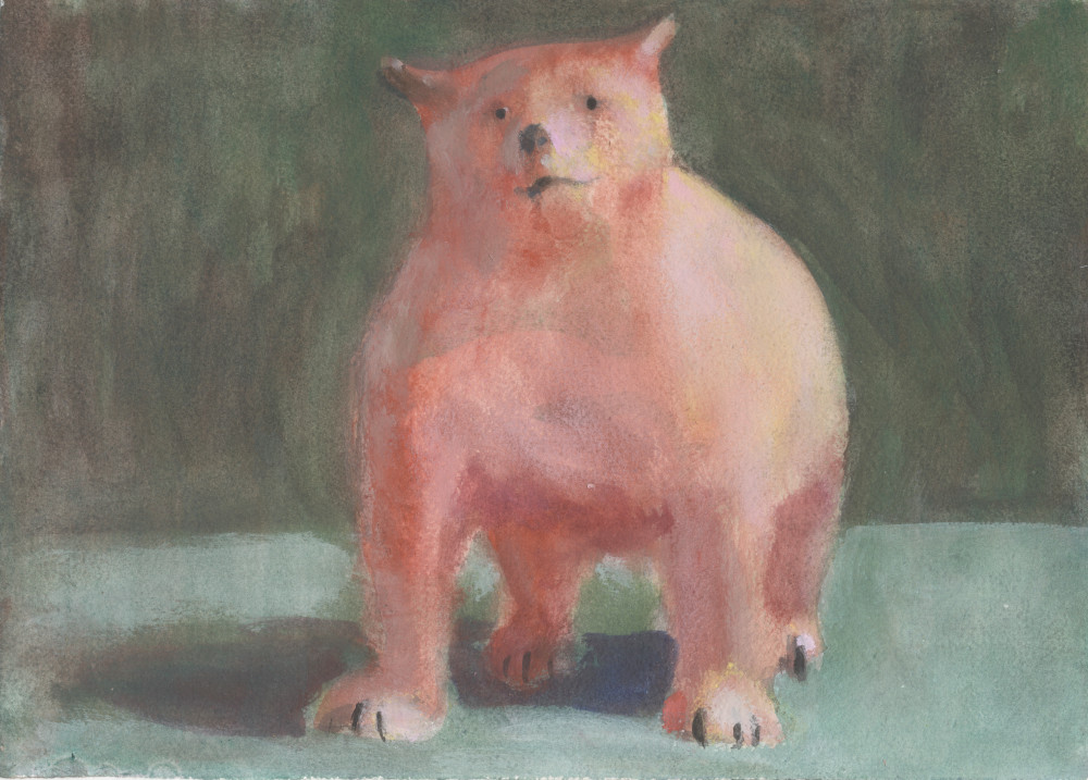 Charles Williams PRWS, NEAC (b.1965) - 'Facing Bear', watercolour.