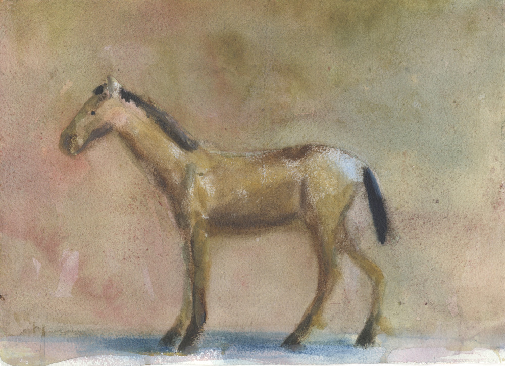 Charles Williams PRWS, NEAC (b.1965) - 'Horse V2', watercolour.