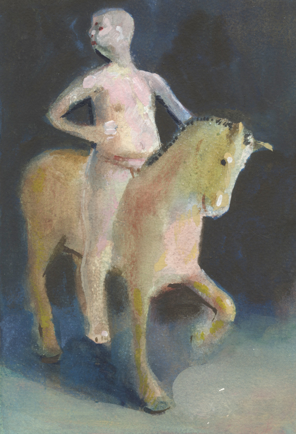 Charles Williams PRWS, NEAC (b.1965) - 'Horseman', watercolour.