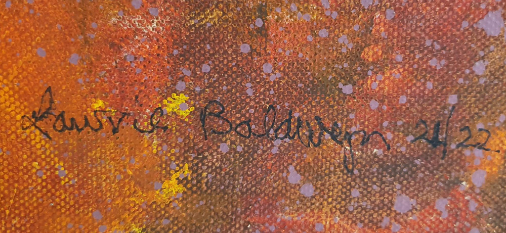 Lawrie Baldwyn (b1942) - 'The Seasons: Summer', signature.