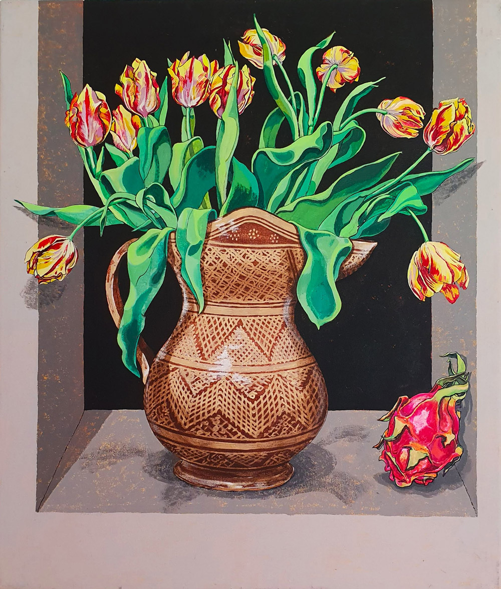 Painting by Lawrie Baldwyn of Tulips