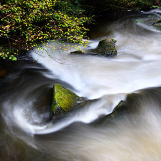 Photograph by Mark Asprey of Blackpool on the East Lyn River