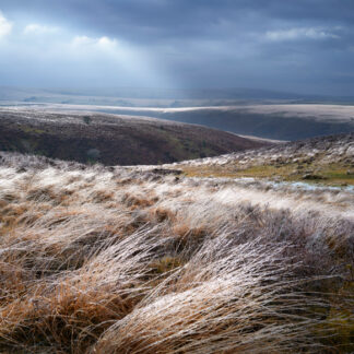 Landscape photograph by Mark Asprey depicting a winter landscape in the Exmoor National Park
