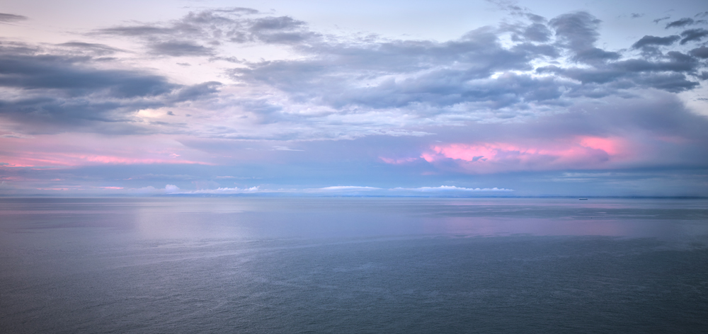 Photograph by Mark Asprey of clouds over Wales.