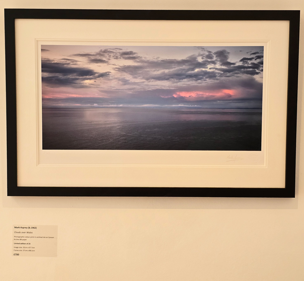 Photograph of clouds over Wales by Mark Asprey.