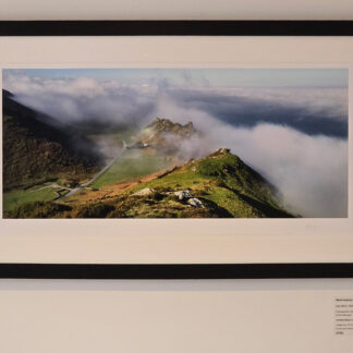 Photograph of sea mist over the Valley of Rocks, North Devon, by Mark Asprey.