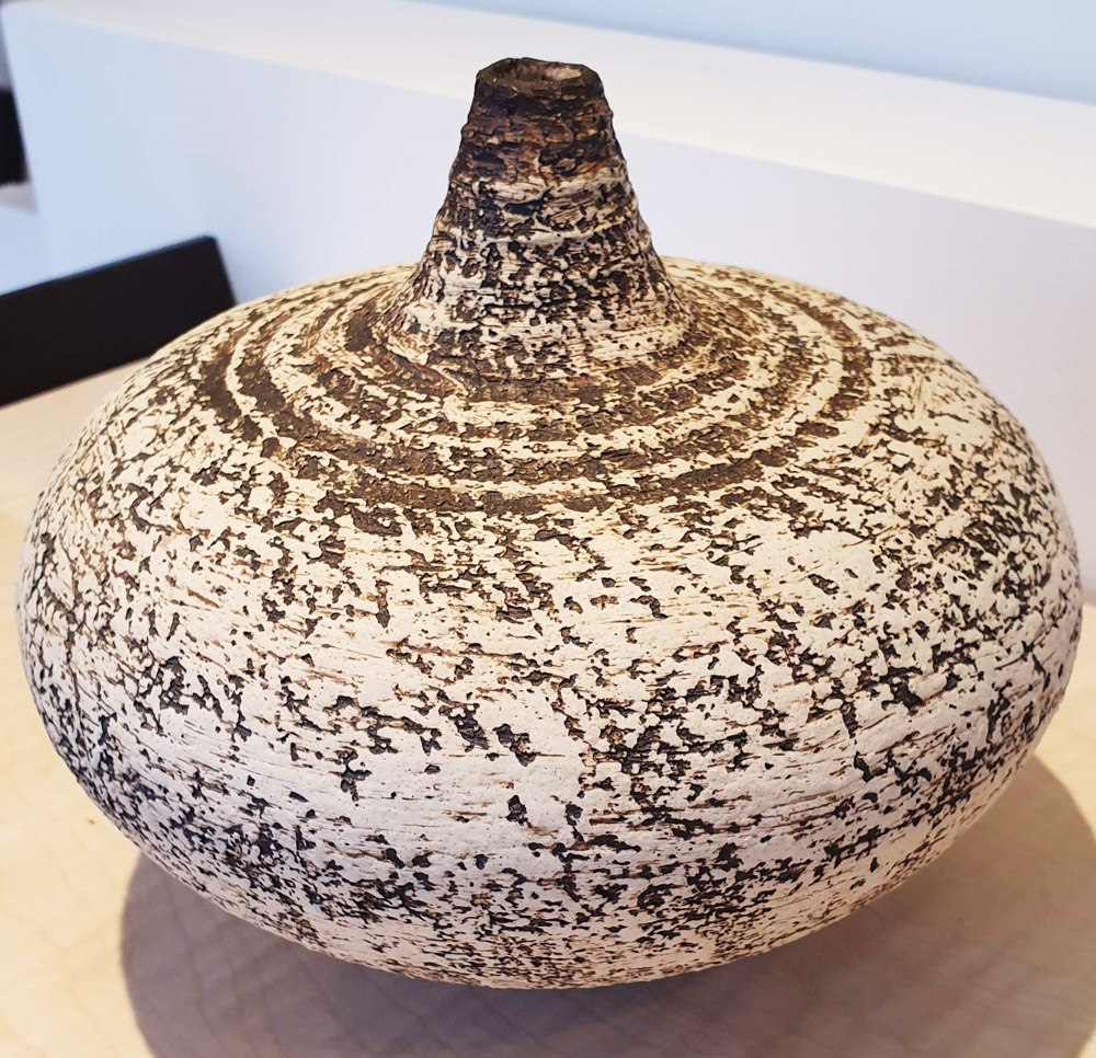 Waistel Cooper ovoid textured vase.