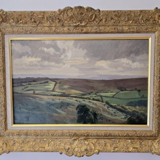 Ann le Bas (1923-2020) - 'Exmoor Landscape', oil on canvas.