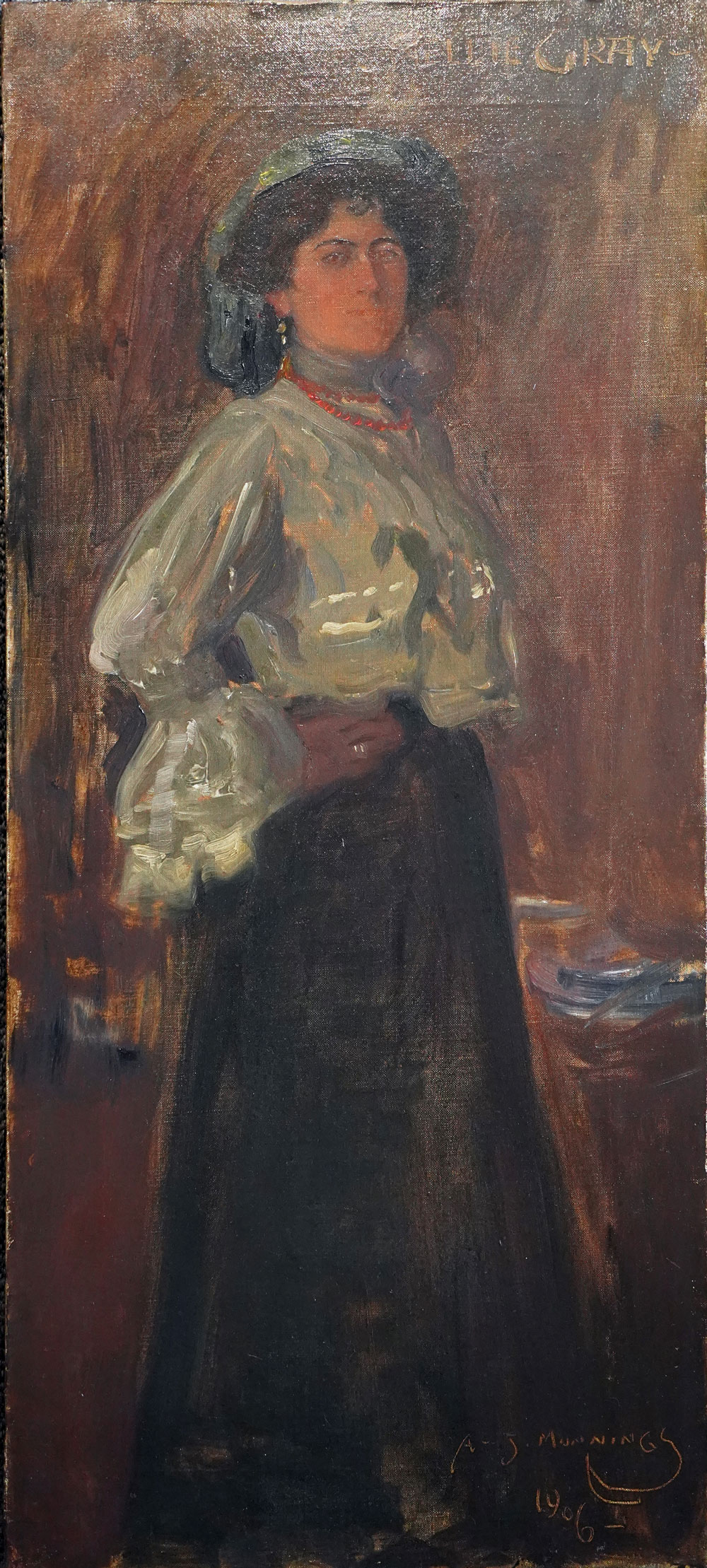 Sir Alfred James Munnings - Portrait of Nellie Gray