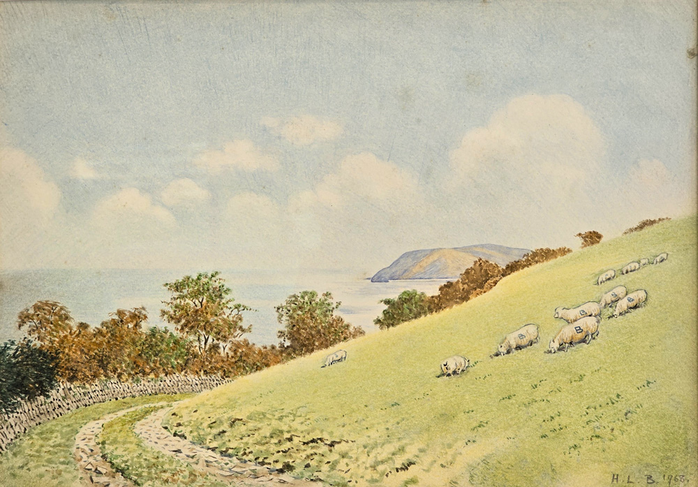 Watercolour by Hope Bourne of Broomstreet Farm