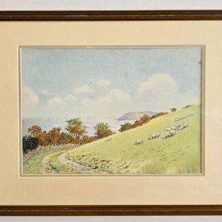Watercolour by Hope Bourne painted at Broomstreet Farm in 1968