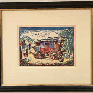 Lino cut by Ethelbert White