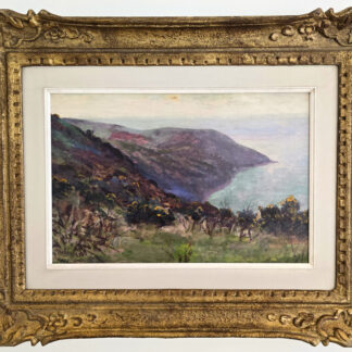 Oil painting by Harry Phelan Gibb of Foreland Point, Countisbury.