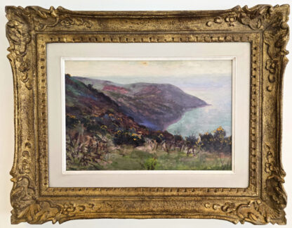 Oil painting by Harry Phelan Gibb of Foreland Point, Countisbury.