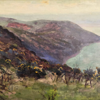 Oil painting by Harry Phelan Gibb of Foreland Point, Countisbury, North Devon.