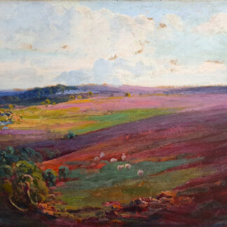 Harry Phelan Gibb (1870-1948) - 'Exmoor Landscape', oil on board.