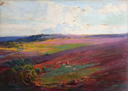 Harry Phelan Gibb (1870-1948) - 'Exmoor Landscape', oil on board.