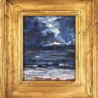 Murray Hammick oil painting of a moonlit sea