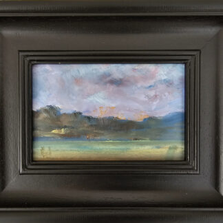 Murray Hammick - 'Amethyst sky, edge of Exmoor', oil on board.