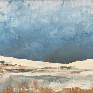 Murray Hammick oil painting depicting a winter landscape