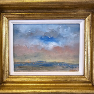 Murray Hammick - 'Golden and Crimson Skies', oil on board.