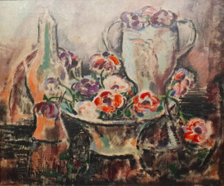 Harry Phelan Gibb (1870-1948) - Still Life with Ceramics and Poppies